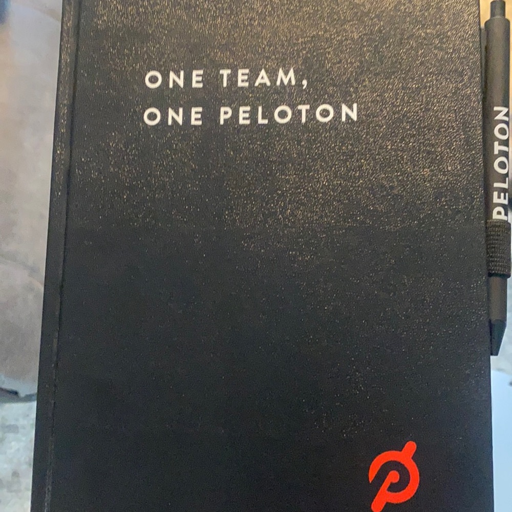 New , never used peloton notebook with pen